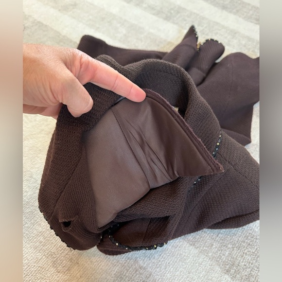 St. John Collection by Marie Gray Vintage Chocolate Brown Suit Set (Size 4) - Picture 4 of 16